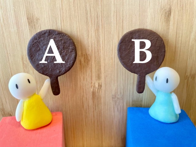 A or B イメージ写真